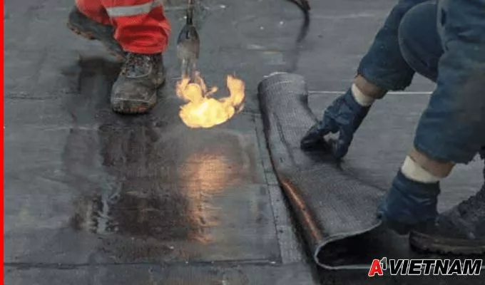 Chống thấm hồ cá bằng màng khò 