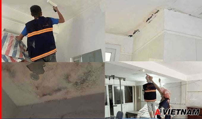 Cách Chống Thấm Trần Nhà Bị Nứt Hiệu Quả 100% 17 chong tham tran nha 4