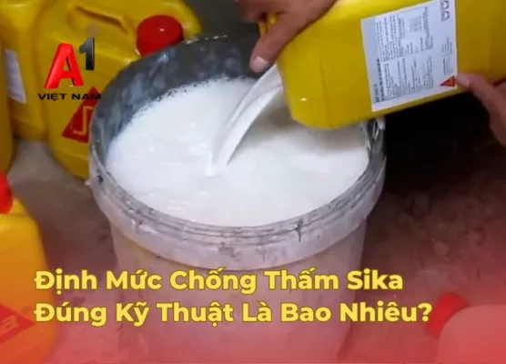 dinh muc chong tham sika