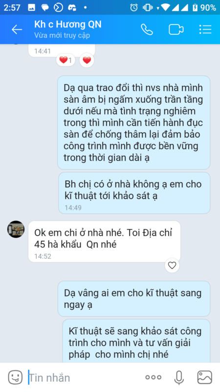 Báo Giá Dịch Vụ Chống Thấm Bắc Giang Uy Tín, Chuyên Nghiệp 10 feedback chong tham 1