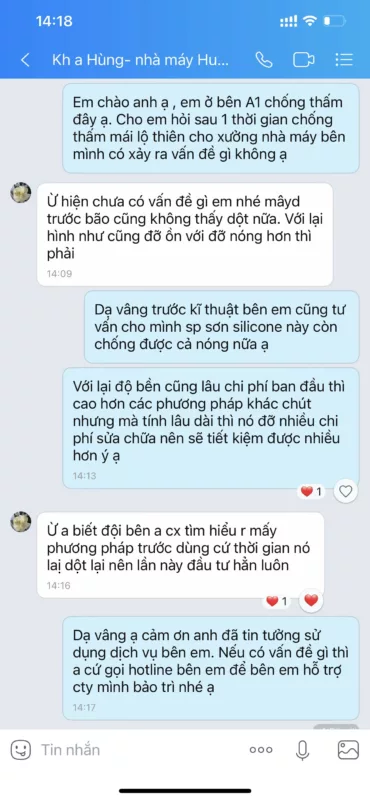 Báo Giá Dịch Vụ Chống Thấm Bắc Giang Uy Tín, Chuyên Nghiệp 14 feedback chong tham 1 A1 Viet Nam