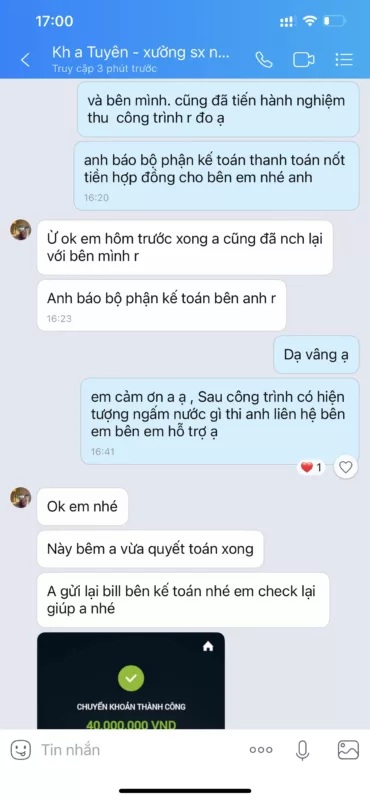 Báo Giá Dịch Vụ Chống Thấm Bắc Giang Uy Tín, Chuyên Nghiệp 15 feedback chong tham a1 viet nam
