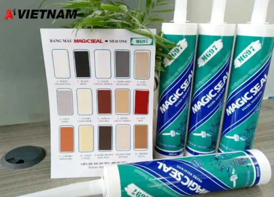 Keo Silicone Magicseal MG97 6 bang mau keo Magicseal MG97 A1 Viet Nam