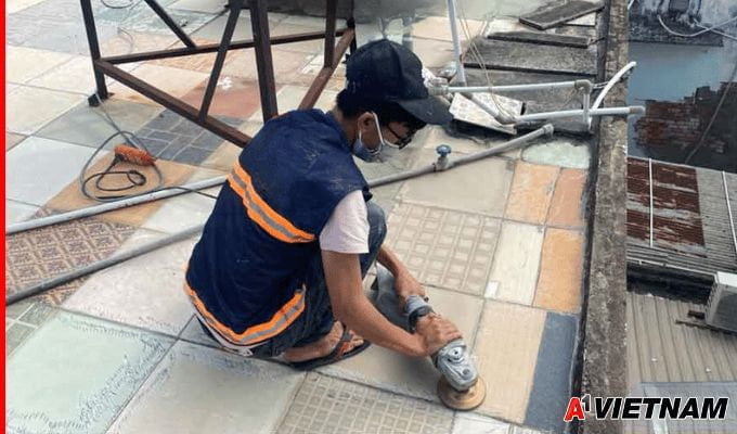 Cách Chống Thấm Sân Thượng Bằng Kova Triệt Để 100% 4 chong tham san thuong bang kova 1