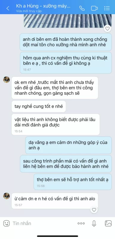 Dịch vụ thợ chống dột mái tôn tại quận 7 cam kết giá rẻ 3 feedback chong dot mai ton tai quan 7 2 A1 Viet Nam