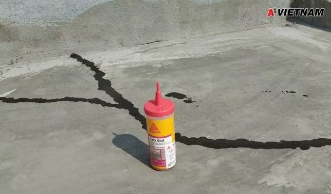 Sika Chống Thấm Khe Nứt Sàn Bê Tông Hiệu Quả 100% 3 sika chong tham khe nut jpg