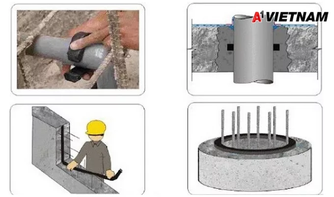 Hướng dẫn chống thấm cổ ống bằng thanh trương nở đạt hiệu quả cao 2 chong tham co ong bang thanh truong no 1 jpg