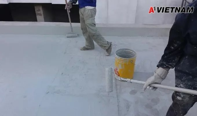 Top 4 Phương Pháp Chống Thấm Tốt Nhất Hiện Nay 6 Thi công chống thấm bằng Sika chống thấm