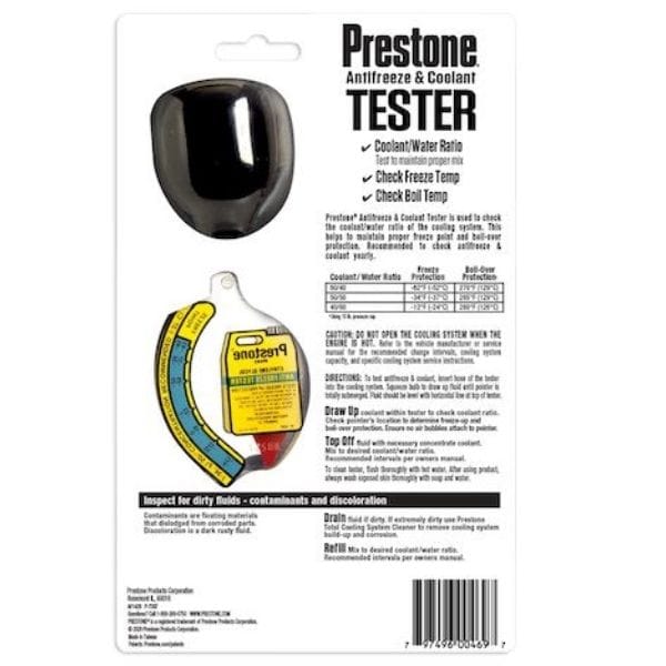 Máy kiểm tra dung dịch chống đông và làm mát Prestone ® 5 may kiem tra dung dich chong dong va lam mat prestone 1